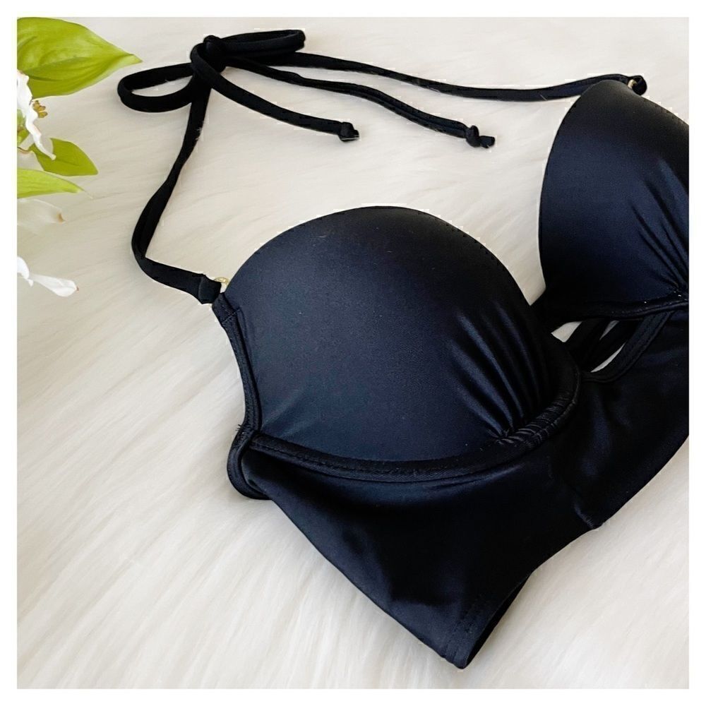 NWT A&F Push Up Plunge Bikini Bra Top 34B - Picture 7 of 13